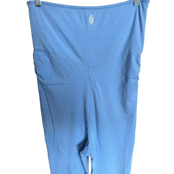 Free People NWOT Hot Shot Strapless Bodysuit Jumpsuit Raindrop Blue Size Large - Picture 8 of 12